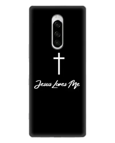 Чехол для Sony Xperia 1 с картинкой «Иисус любит тебя»