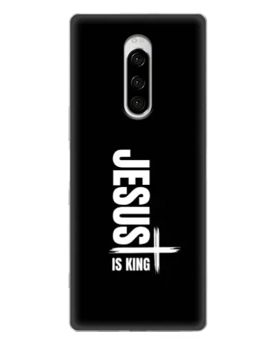 Чехол для Sony Xperia 1 с картинкой «Вертикаль веры Jesus»