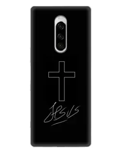 Чохол для Sony Xperia 1 з картинкою «Графічний хрест Jesus» Чохол для Sony Xperia 1 з картинкою «Графічний хрест Jesus»