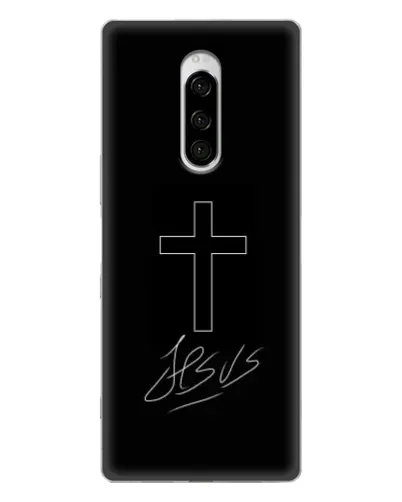 Чохол для Sony Xperia 1 з картинкою «Графічний хрест Jesus» Чохол для Sony Xperia 1 з картинкою «Графічний хрест Jesus»