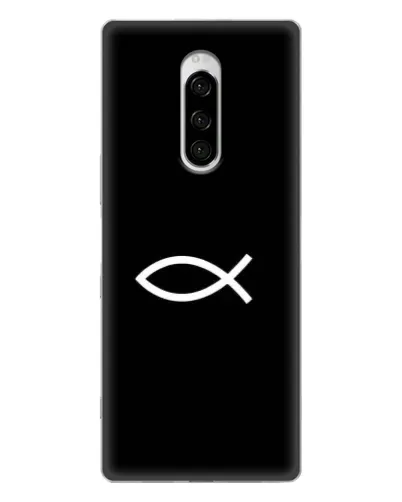 Чохол для Sony Xperia 1 з картинкою «Символ риби Jesus» Чохол для Sony Xperia 1 з картинкою «Символ риби Jesus»