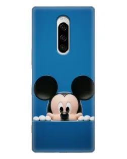 Чехол для Sony Xperia 1 с картинкой «Микки выглядывает» Чехол для Sony Xperia 1 с картинкой «Микки выглядывает»