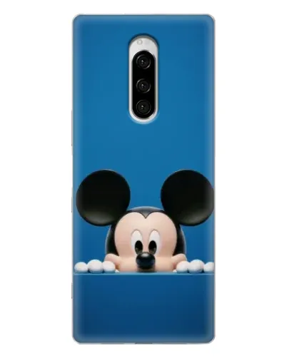Чехол для Sony Xperia 1 с картинкой «Микки выглядывает»