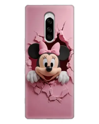 Чехол для Sony Xperia 1 с картинкой «Минни сквозь стену»