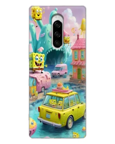 Чехол для Sony Xperia 1 с картинкой «Монстр-трак приключения»