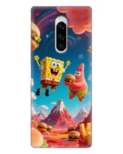 Чехол для Sony Xperia 1 с картинкой «Космический фастфуд» Чехол для Sony Xperia 1 с картинкой «Космический фастфуд»