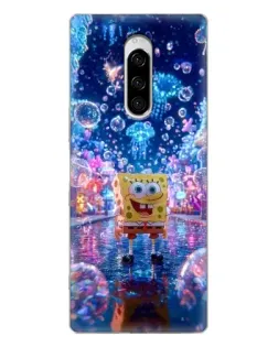Чехол для Sony Xperia 1 с картинкой «Неоновый океан»