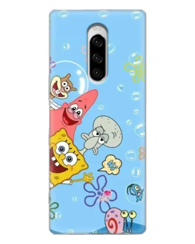 Чехол для Sony Xperia 1 с картинкой «Веселые пузырьки»
