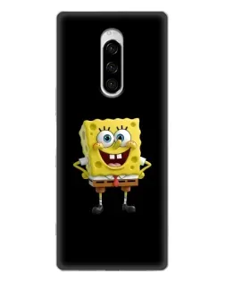 Чехол для Sony Xperia 1 с картинкой «Классический Губка Боб»