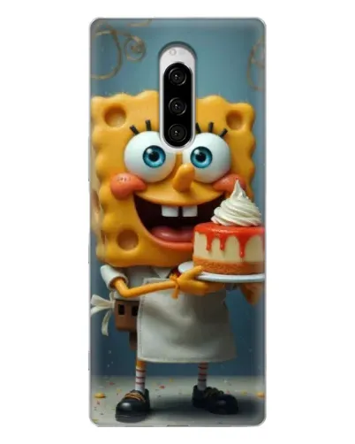 Чехол для Sony Xperia 1 с картинкой «Повар Спанч Боб»