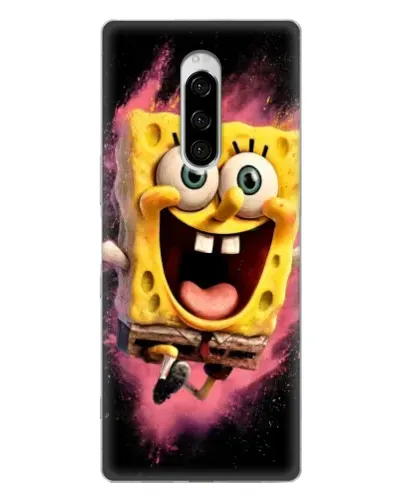 Чехол для Sony Xperia 1 с картинкой «Взрывной Спанч Боб»