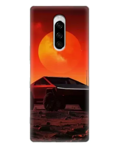 Чехол для Sony Xperia 1 с картинкой «Cybertruck на Марсе»