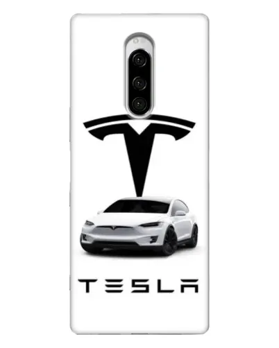 Чехол для Sony Xperia 1 с картинкой «Tesla White Style»