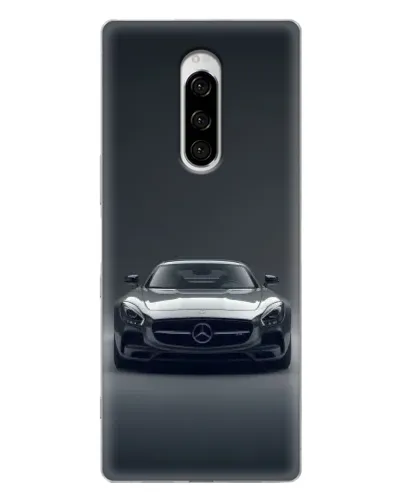 Чехол для Sony Xperia 1 с картинкой «Mercedes на черном» Чехол для Sony Xperia 1 с картинкой «Mercedes на черном»