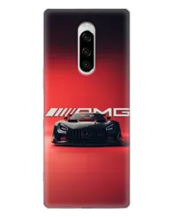 Чехол для Sony Xperia 1 с картинкой «Mercedes AMG — красная линия»