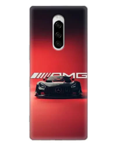 Чехол для Sony Xperia 1 с картинкой «Mercedes AMG — красная линия» Чехол для Sony Xperia 1 с картинкой «Mercedes AMG — красная линия»