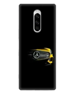 Чехол для Sony Xperia 1 с картинкой «Mercedes — ретро стиль»