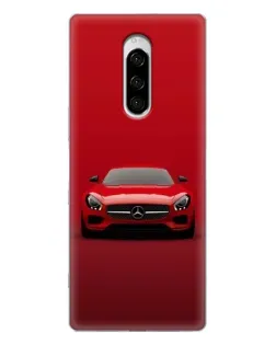 Чехол для Sony Xperia 1 с картинкой «Красный Mercedes AMG»
