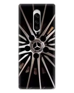 Чехол для Sony Xperia 1 с картинкой «Диск Mercedes»