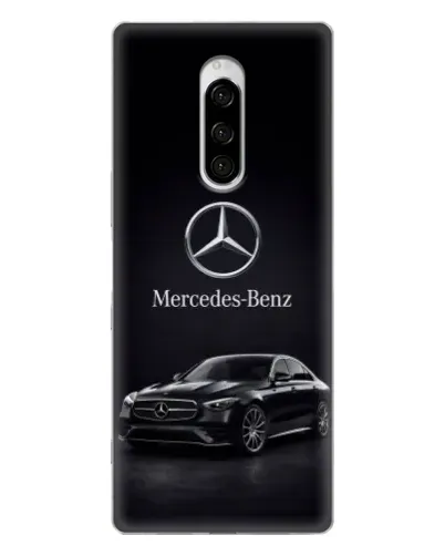 Чехол для Sony Xperia 1 с картинкой «Mercedes — решетка радиатора» Чехол для Sony Xperia 1 с картинкой «Mercedes — решетка радиатора»