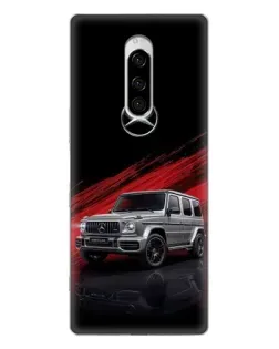 Чехол для Sony Xperia 1 с картинкой «Mercedes G-Class красный»