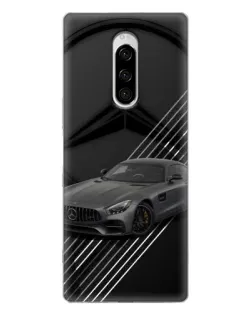 Чехол для Sony Xperia 1 с картинкой «Mercedes AMG — графика»