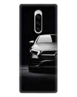 Чехол для Sony Xperia 1 с картинкой «Свет фар Mercedes»