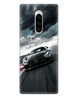 Чехол для Sony Xperia 1 с картинкой «Гоночный Mercedes AMG»
