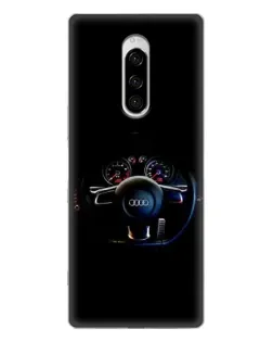 Чехол для Sony Xperia 1 с картинкой «Салон Audi — руль» Чехол для Sony Xperia 1 с картинкой «Салон Audi — руль»