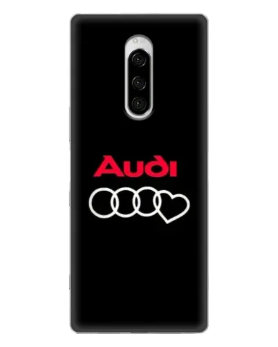 Чехол для Sony Xperia 1 с картинкой «Логотип Audi Heart»