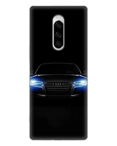 Чехол для Sony Xperia 1 с картинкой «Audi в неоне»