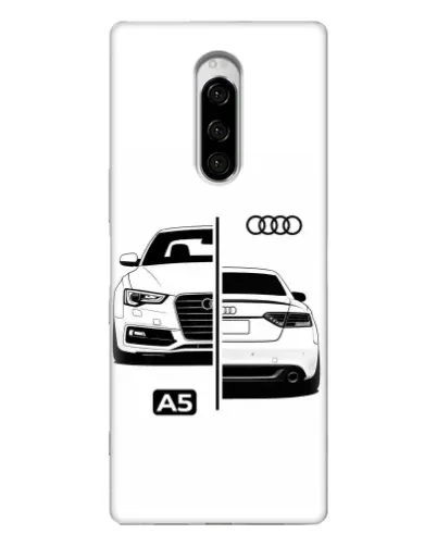 Чехол для Sony Xperia 1 с картинкой «Audi — контрастный дизайн»