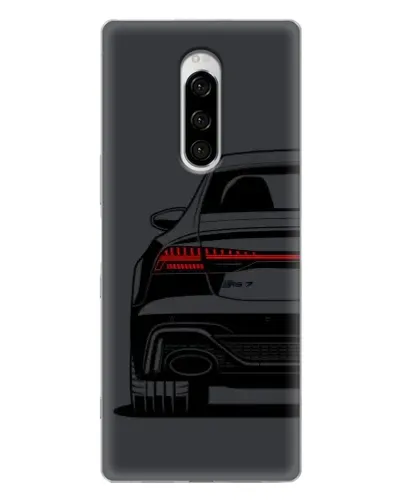 Чехол для Sony Xperia 1 с картинкой «Задняя часть Audi — арт»