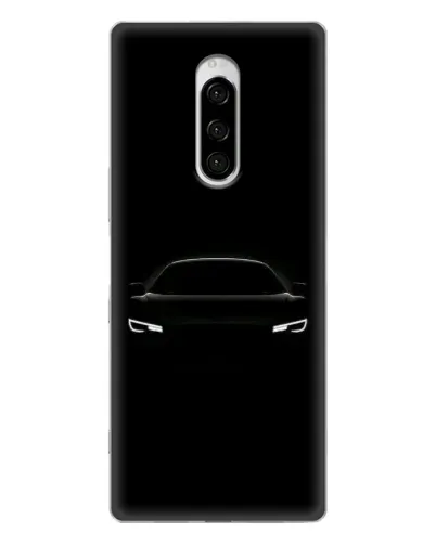 Чехол для Sony Xperia 1 с картинкой «Взгляд Audi в темноте»
