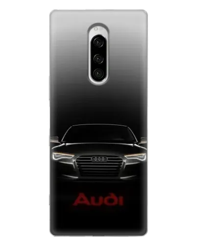 Чехол для Sony Xperia 1 с картинкой «Audi — градиентный контур»