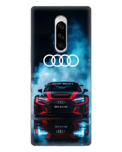 Чехол для Sony Xperia 1 с картинкой «Audi Sport — неон»