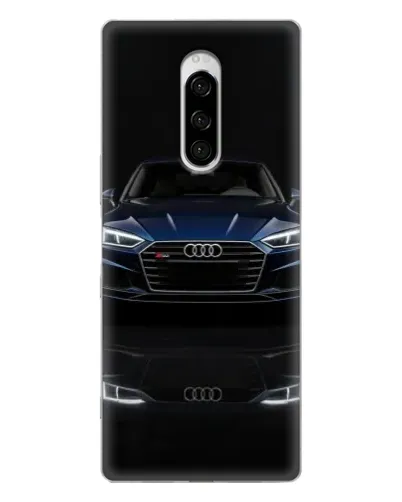 Чехол для Sony Xperia 1 с картинкой «Audi — ночное отражение»