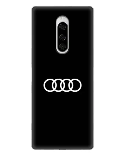 Чехол для Sony Xperia 1 с картинкой «Audi White Logo»