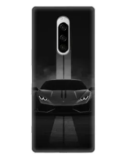 Чехол для Sony Xperia 1 с картинкой «Lamborghini симметрия дорог»