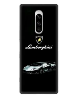 Чехол для Sony Xperia 1 с картинкой «Логотип Lamborghini классика»