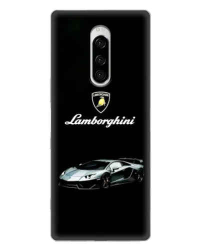 Чехол для Sony Xperia 1 с картинкой «Логотип Lamborghini классика»