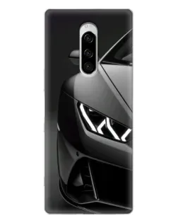 Чехол для Sony Xperia 1 с картинкой «Lamborghini фары детализация»