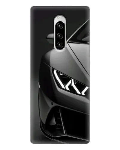 Чехол для Sony Xperia 1 с картинкой «Lamborghini фары детализация»