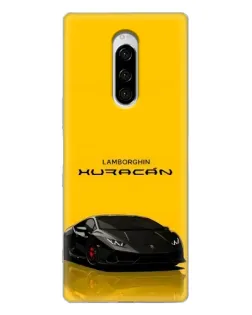Чехол для Sony Xperia 1 с картинкой «Lamborghini Huracan черный»