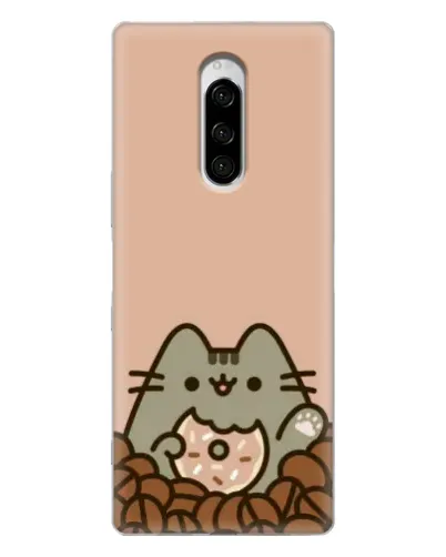 Чехол для Sony Xperia 1 с картинкой «Кофейный Пушин»