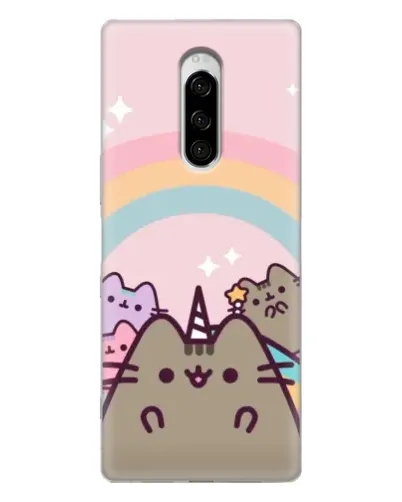 Чехол для Sony Xperia 1 с картинкой «Единорог Pusheen»