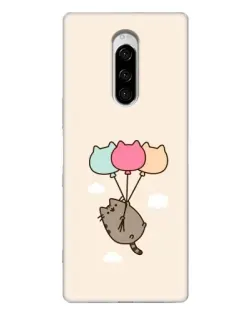 Чехол для Sony Xperia 1 с картинкой «Пушин на шариках»