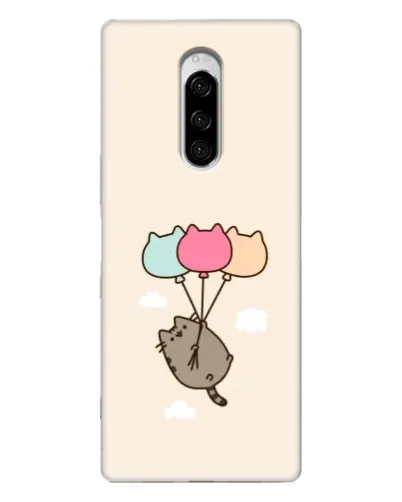 Чехол для Sony Xperia 1 с картинкой «Пушин на шариках»
