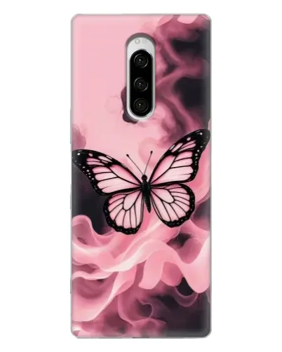 Чехол для Sony Xperia 1 с картинкой «Бабочка в дыму»