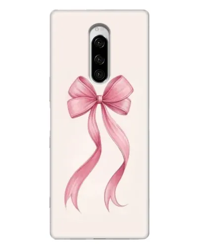 Чехол для Sony Xperia 1 с картинкой «Розовый бант»